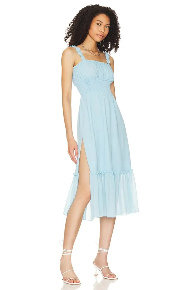 Arden Midi Dress Baby Blue Women Lovers and Friends Dresses