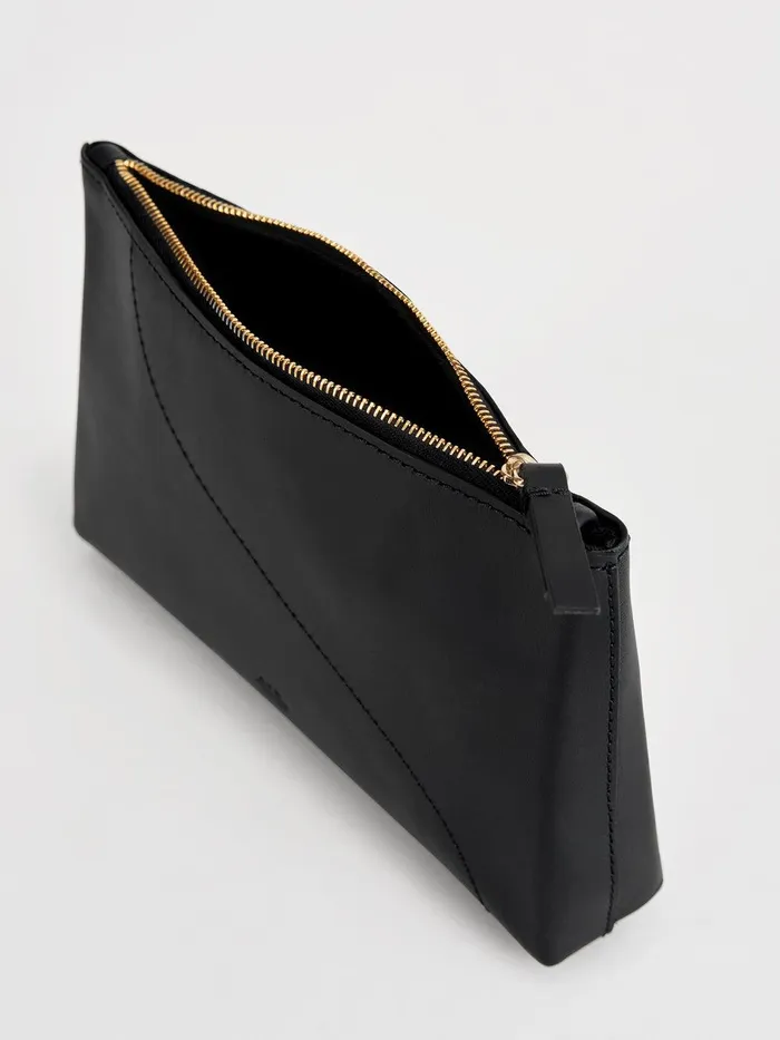 ATP Atelier Beauty Bags Solaio Black Leather Beauty Bag Black 8211 Women
