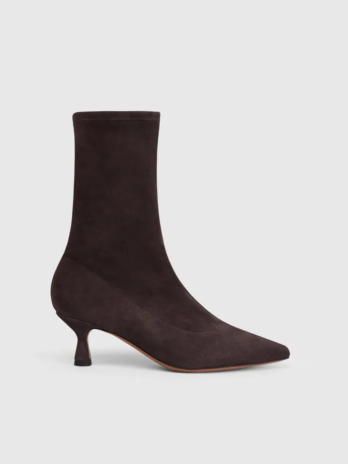 ATP Atelier Boots Cerone Walnut Suede Stretch Boots Walnut 8211 Women