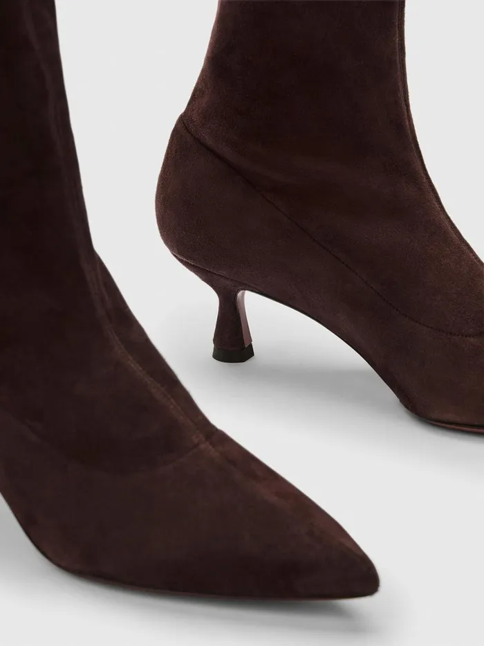 ATP Atelier Boots Cerone Walnut Suede Stretch Boots Walnut 8211 Women