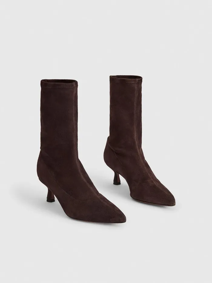 ATP Atelier Boots Cerone Walnut Suede Stretch Boots Walnut 8211 Women
