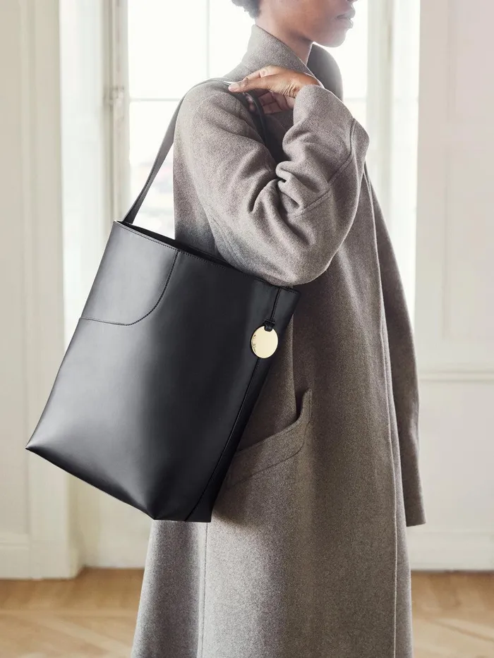 ATP Atelier Icon Bags Pienza Black Leather Large Tote Bag Black 8211 Women
