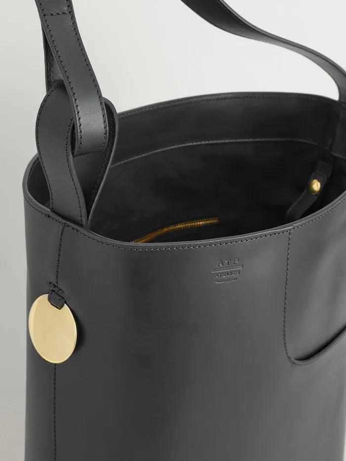 ATP Atelier Icon Bags Pienza Black Leather Large Tote Bag Black 8211 Women