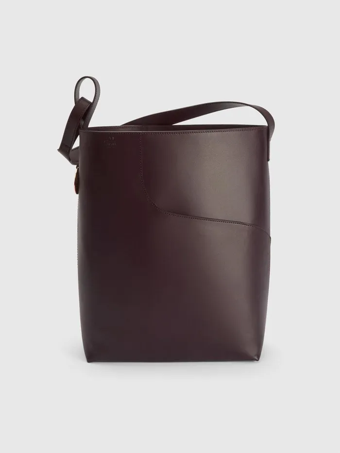 ATP Atelier Tote Bags Pienza Walnut Leather Large Tote Bag Walnut 8211 Women