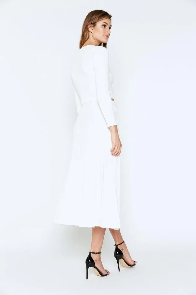 Bardot Bodysuits Long Sleeve Knit Top In Ivory 8211 Women Bardot Bodysuits Long Sleeve Knit Top In Ivory 8211 Women