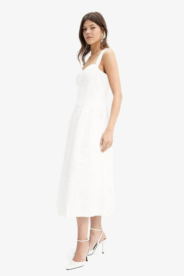 Bardot Day To Night Dresses Malea Midi Dress In Orchid White 8211 Women Bardot Day To Night Dresses Malea Midi Dress In Orchid White 8211 Women