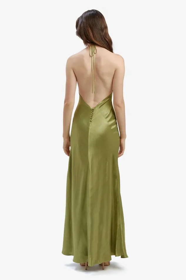 Bardot Occasion Dresses Yve Halter Dress In Khaki 8211 Women Bardot Occasion Dresses Yve Halter Dress In Khaki 8211 Women