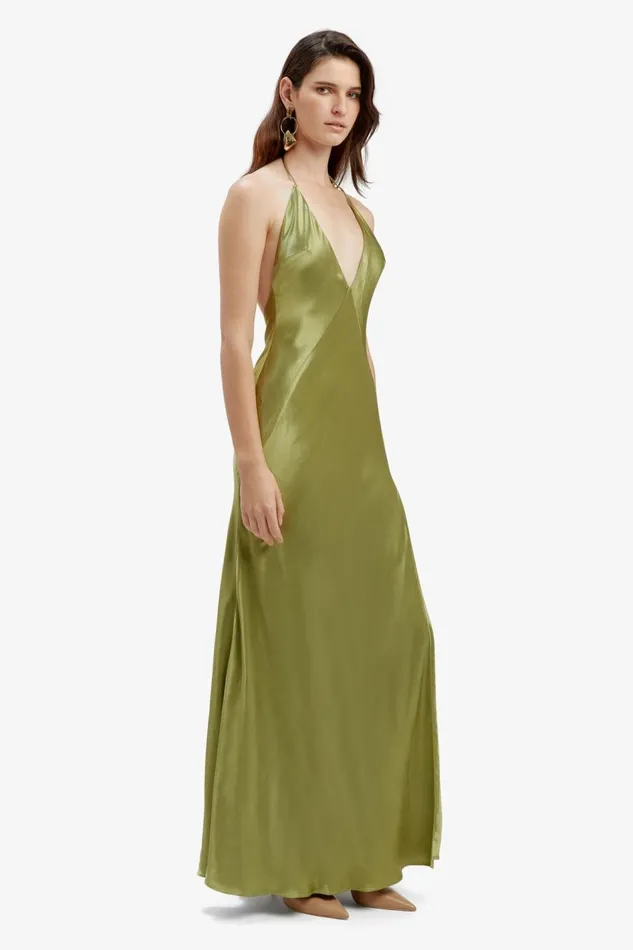 Bardot Occasion Dresses Yve Halter Dress In Khaki 8211 Women Bardot Occasion Dresses Yve Halter Dress In Khaki 8211 Women