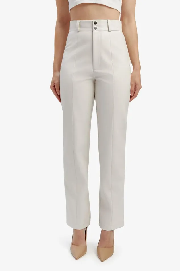 Bardot Pants Cleo Vegan Leather Pant In Ivory 8211 Women Bardot Pants Cleo Vegan Leather Pant In Ivory 8211 Women