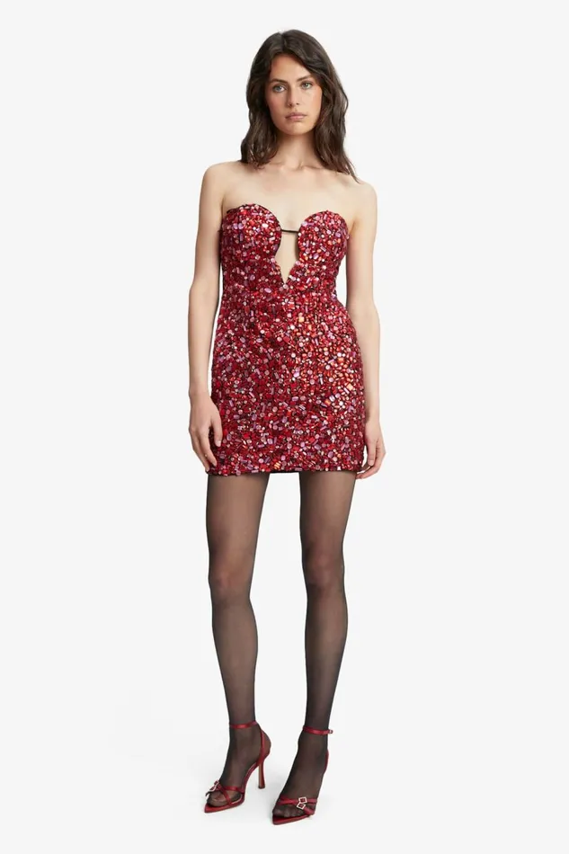 Bardot Party Dresses Eleni Beaded Mini Dress In Pink Multi 8211 Women Bardot Party Dresses Eleni Beaded Mini Dress In Pink Multi 8211 Women