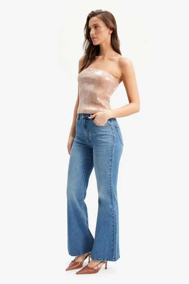 Bardot Party Tops Launa Sequin Top In Soft Tan 8211 Women Bardot Party Tops Launa Sequin Top In Soft Tan 8211 Women