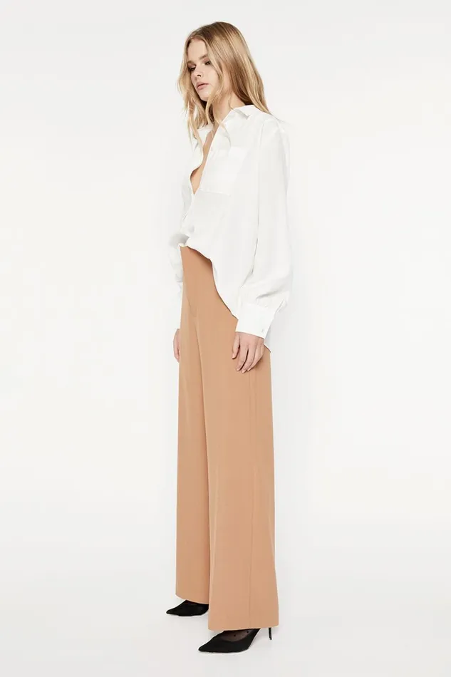 Bardot Shirts and Blouses Satin Collar Shirt In Ivory 8211 Women Bardot Shirts and Blouses Satin Collar Shirt In Ivory 8211 Women