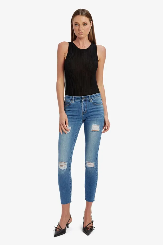 Bardot Skinny Jean Kate Trashed Hipster Jeans In Dark Vintage 8211 Women Bardot Skinny Jean Kate Trashed Hipster Jeans In Dark Vintage 8211 Women