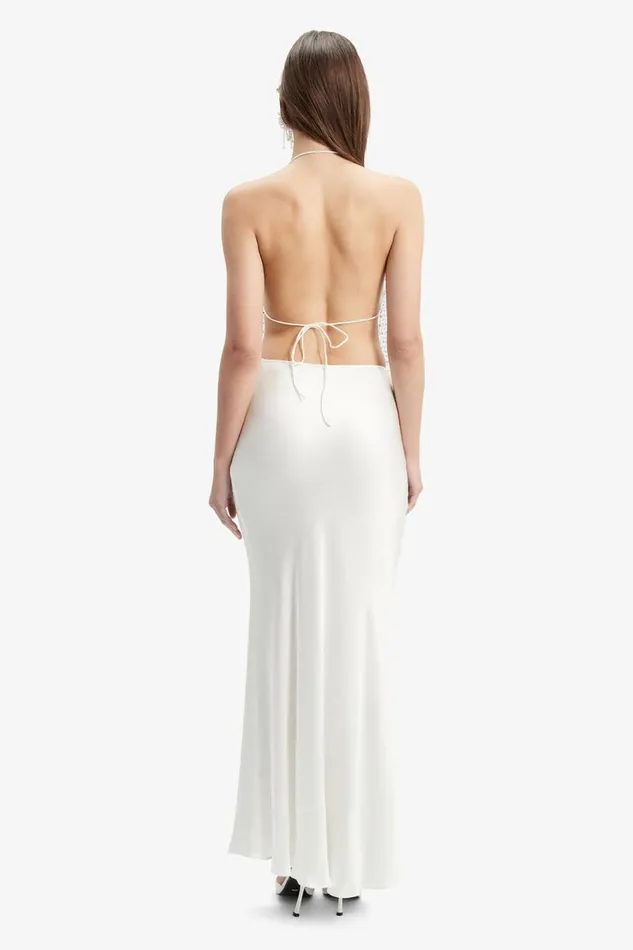 Bardot Skirts Isadore Satin Maxi Skirt In Orchid White 8211 Women Bardot Skirts Isadore Satin Maxi Skirt In Orchid White 8211 Women