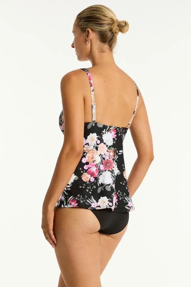 Belle Cross Front Swing Tankini Belle Black Women Sea Level Tankinis and Singlets