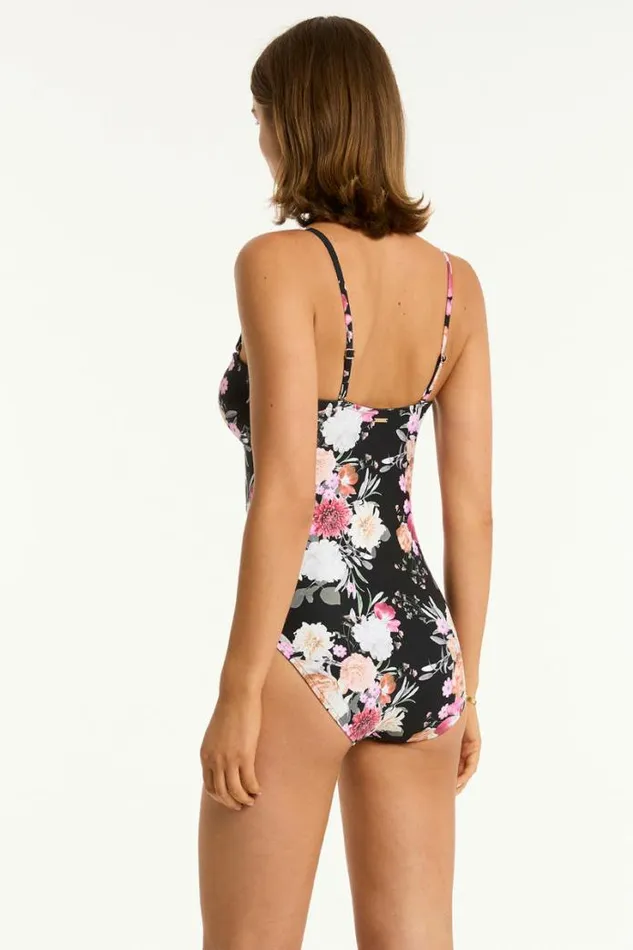 Belle V Bandeau One Piece Belle Black Women Sea Level One Pieces