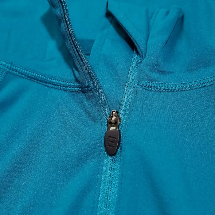 Berghaus TShirts 247 Half Zip Maternity Long Sleeve Tech Tee 8211 Turquoise 8211 Women