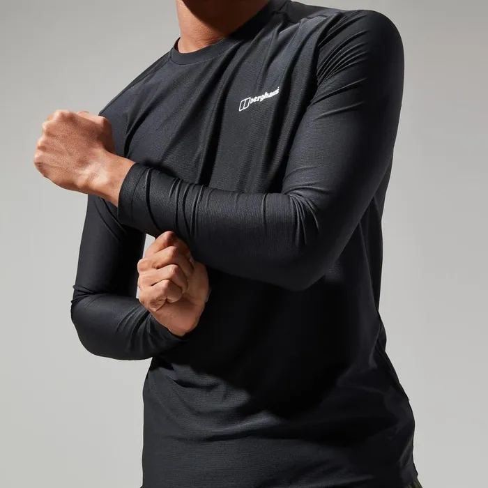 Berghaus TShirts 247 Tech Tee Long Sleeve Crew 8211 Black 8211 Men