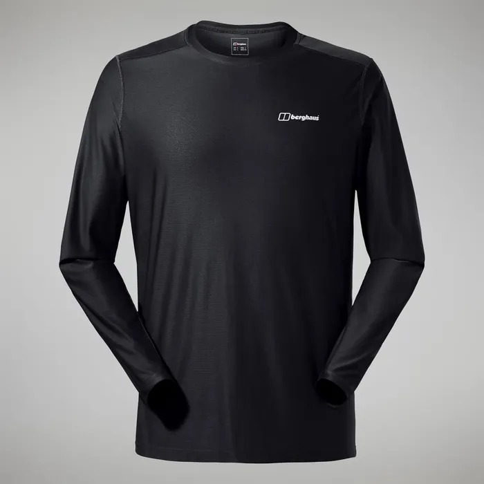 Berghaus TShirts 247 Tech Tee Long Sleeve Crew 8211 Black 8211 Men