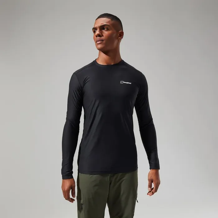 Berghaus TShirts 247 Tech Tee Long Sleeve Crew 8211 Black 8211 Men
