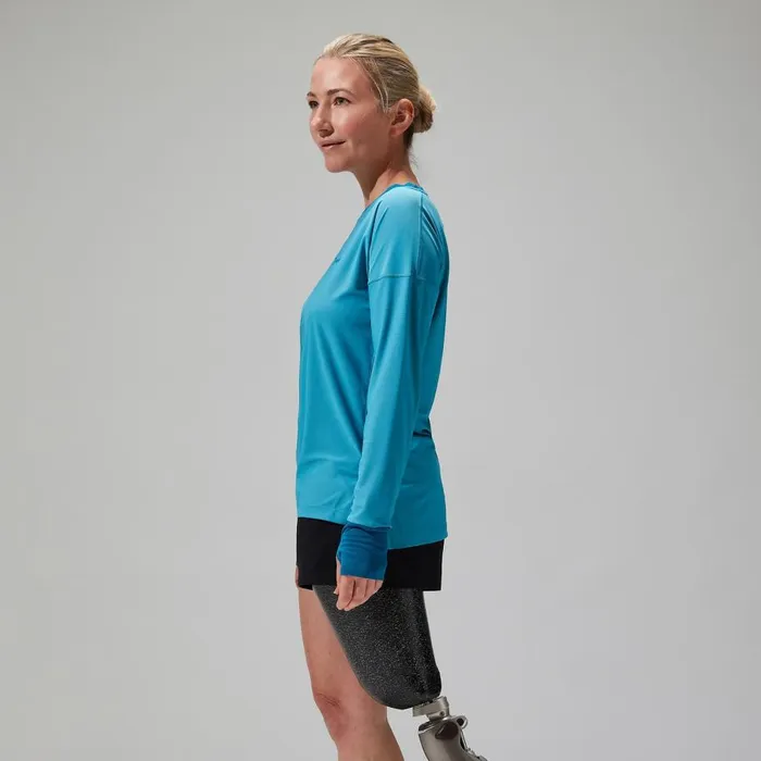 Berghaus TShirts Nesna Long Sleeve Baselayer 8211 Blue 8211 Women