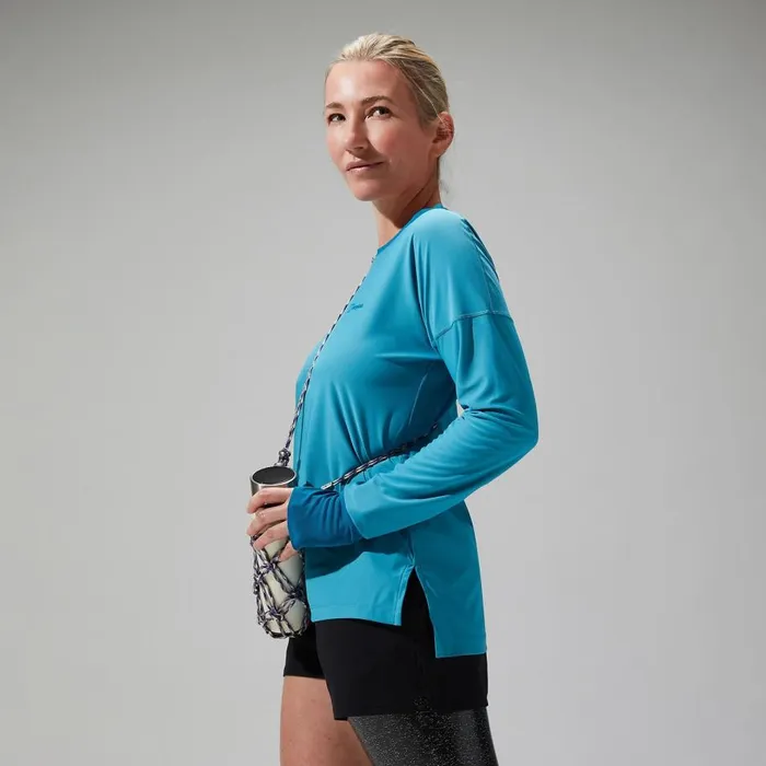 Berghaus TShirts Nesna Long Sleeve Baselayer 8211 Blue 8211 Women
