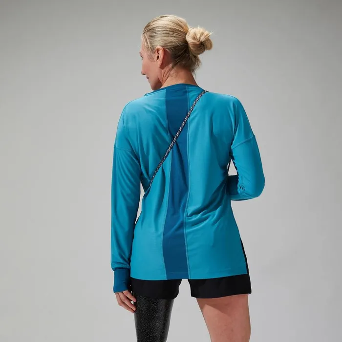 Berghaus TShirts Nesna Long Sleeve Baselayer 8211 Blue 8211 Women