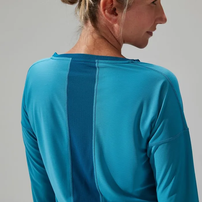 Berghaus TShirts Nesna Long Sleeve Baselayer 8211 Blue 8211 Women