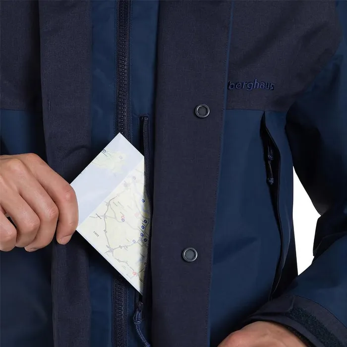 Berghaus Waterproof Breccan Interactive Parka Waterproof Jacket 8211 Blue 8211 Men