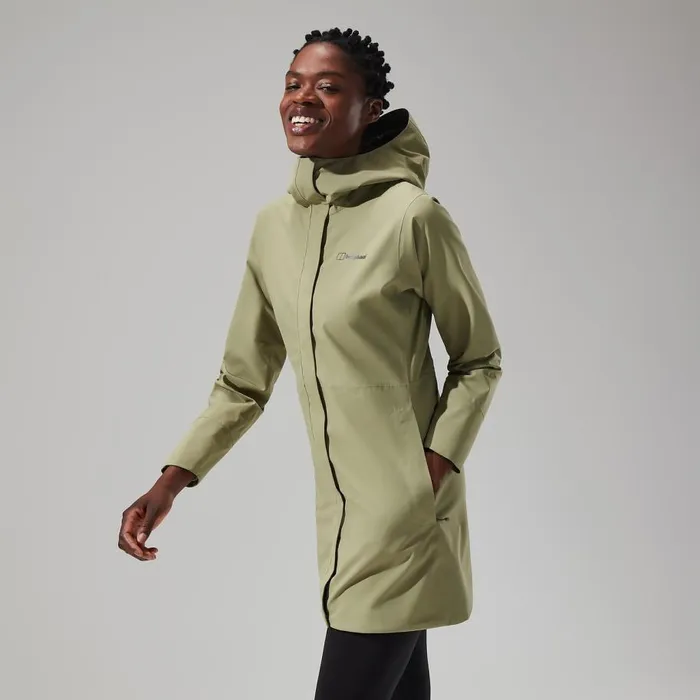 Berghaus Waterproof Omeara Long Jacket 8211 Green 8211 Women