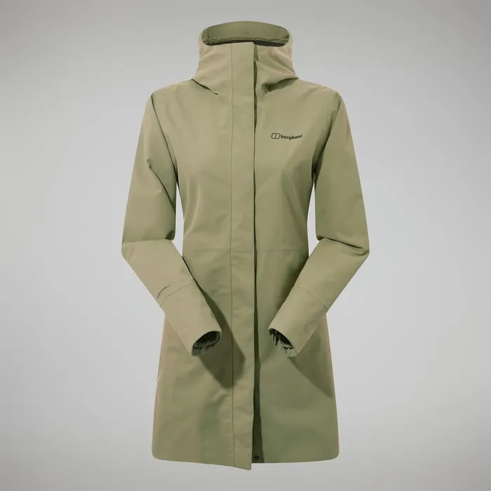 Berghaus Waterproof Omeara Long Jacket 8211 Green 8211 Women