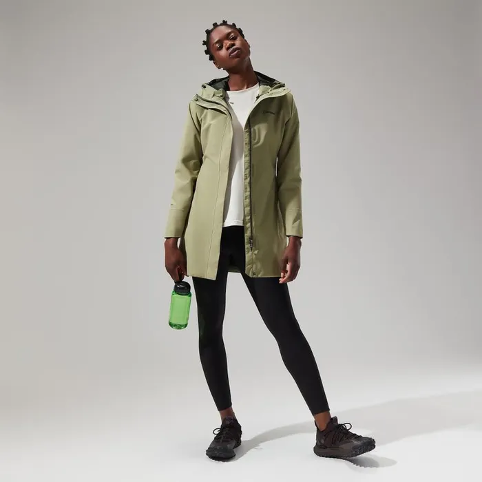Berghaus Waterproof Omeara Long Jacket 8211 Green 8211 Women