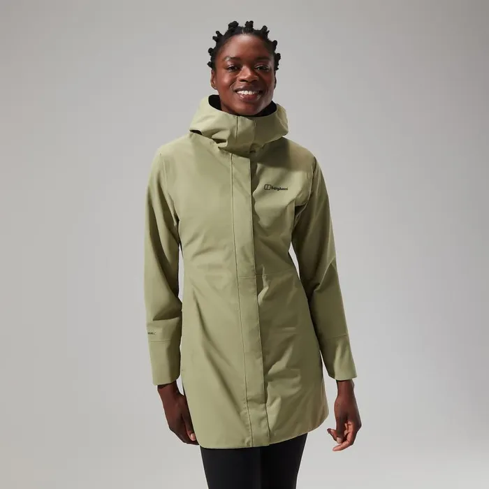 Berghaus Waterproof Omeara Long Jacket 8211 Green 8211 Women