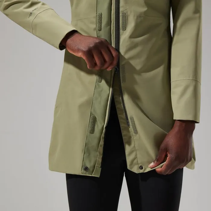 Berghaus Waterproof Omeara Long Jacket 8211 Green 8211 Women