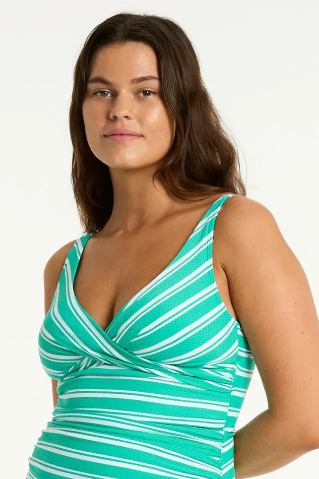 Biarritz Cross Front Tankini Biarritz Evergreen Women Sea Level Tankinis and Singlets Biarritz Cross Front Tankini Biarritz Evergreen Women Sea Level Tankinis and Singlets
