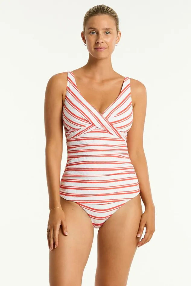 Biarritz Cross Front Tankini Biarritz Flame Women Sea Level Tankinis and Singlets