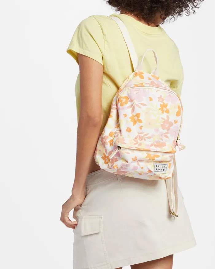 Billabong Backpacks Mini Mama Canvas Backpack Salt Crystal 8211 Women Billabong Backpacks Mini Mama Canvas Backpack Salt Crystal 8211 Women