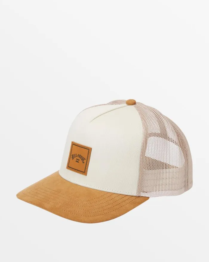 Billabong Beanies and Hats Stacked Trucker Hat Cream 8211 Men