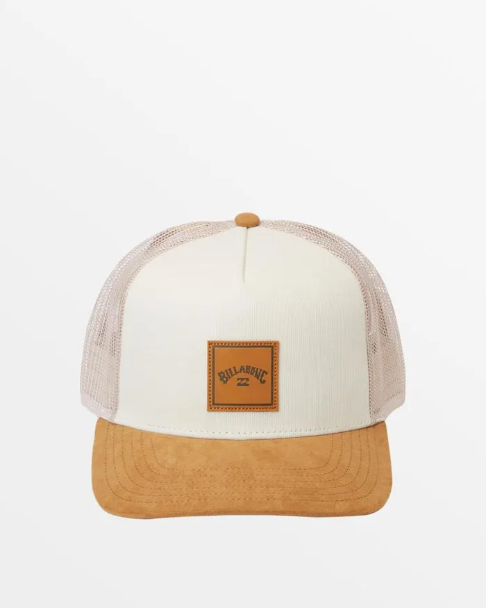 Billabong Beanies and Hats Stacked Trucker Hat Cream 8211 Men Billabong Beanies and Hats Stacked Trucker Hat Cream 8211 Men
