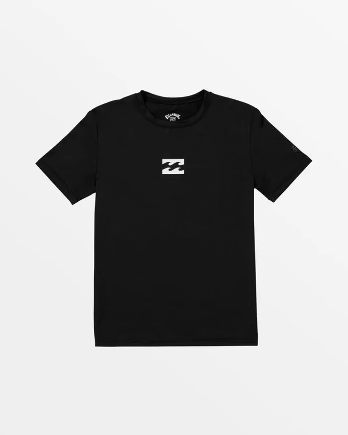 Billabong Boys039 Tops Boys All Day Wave Short Sleeve Shirt Black 8211 Men