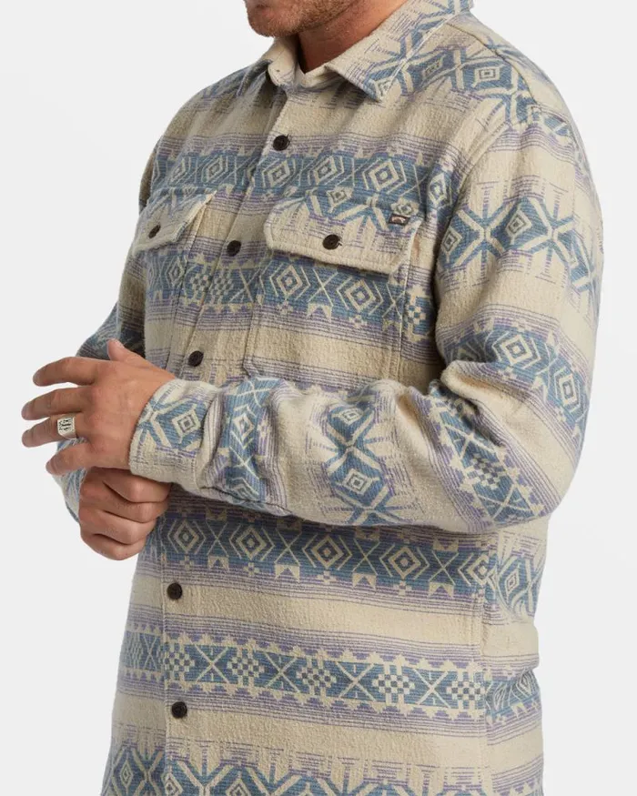 Billabong Flannels Offshore Jacquard Flannel Long Sleeve Shirt Taupe 8211 Men Billabong Flannels Offshore Jacquard Flannel Long Sleeve Shirt Taupe 8211 Men