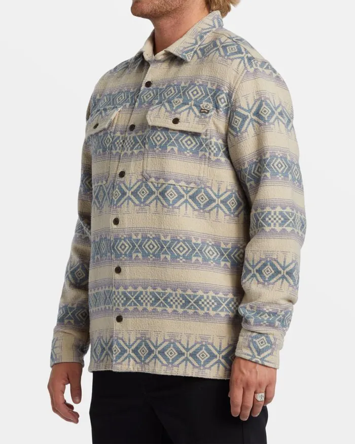 Billabong Flannels Offshore Jacquard Flannel Long Sleeve Shirt Taupe 8211 Men Billabong Flannels Offshore Jacquard Flannel Long Sleeve Shirt Taupe 8211 Men