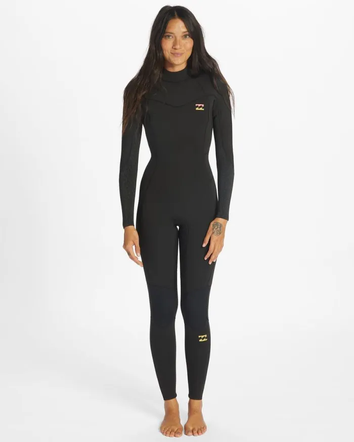 Billabong Fullsuits 43 Synergy Back Zip Full Wetsuit Wild Black 8211 Women