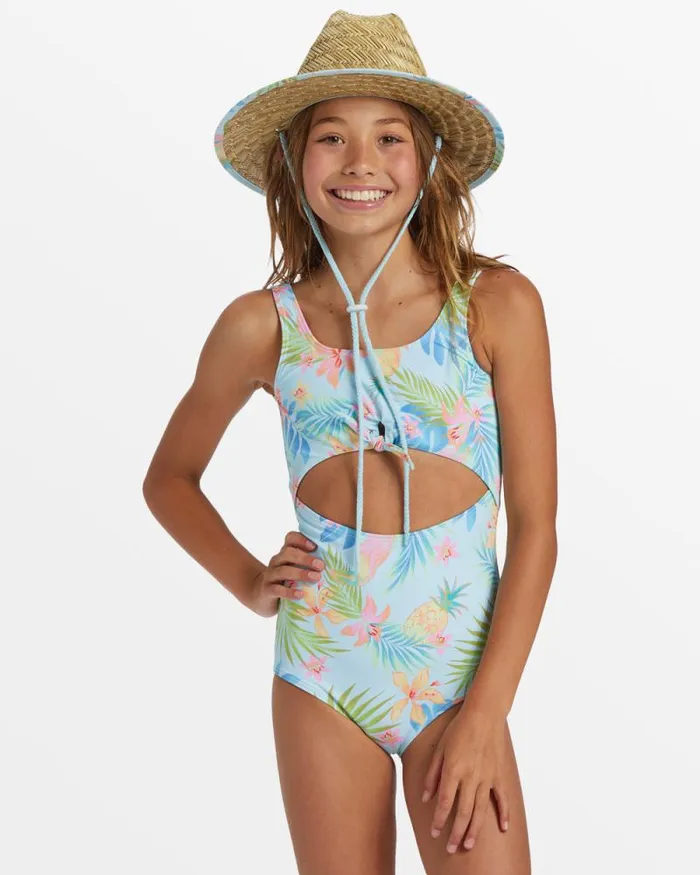 Billabong Girls039 Swim Girls In Da Jungle OnePiece Swimsuit Blue Glow 8211 Women Billabong Girls039 Swim Girls In Da Jungle OnePiece Swimsuit Blue Glow 8211 Women