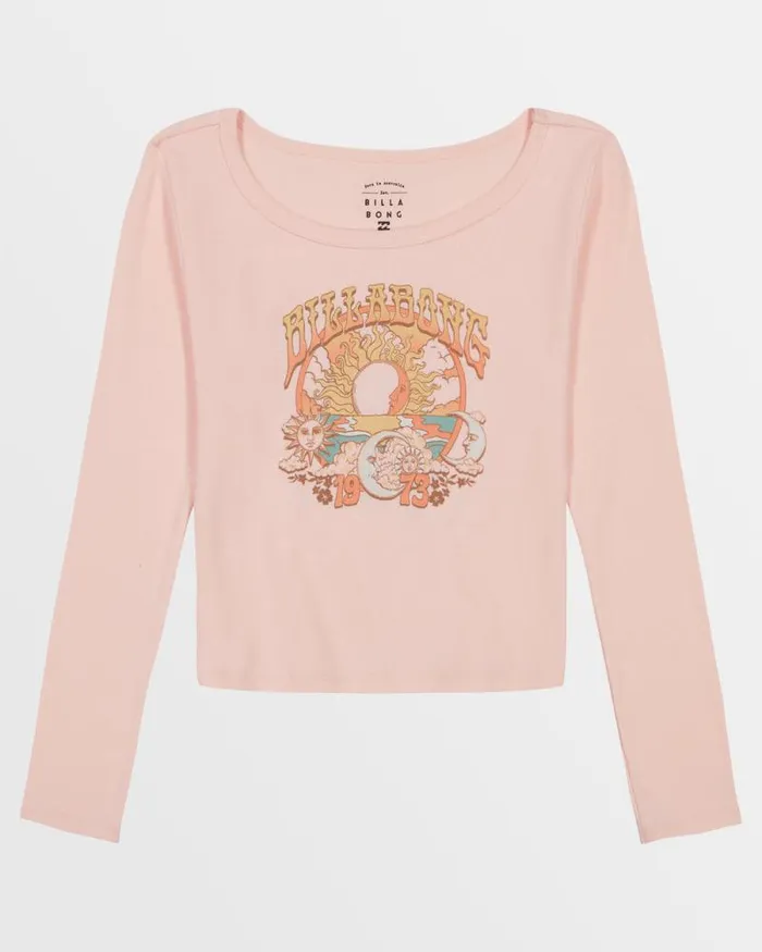 Billabong Girls039 Tops Girls Magic Happens Long Sleeve TShirt Feelin Peachy 8211 Women Billabong Girls039 Tops Girls Magic Happens Long Sleeve TShirt Feelin Peachy 8211 Women