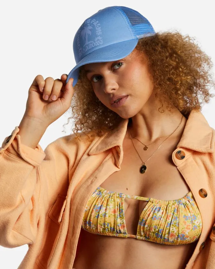 Billabong Hats and Beanies Aloha Forever Trucker Hat Outta The Blue 8211 Women Billabong Hats and Beanies Aloha Forever Trucker Hat Outta The Blue 8211 Women