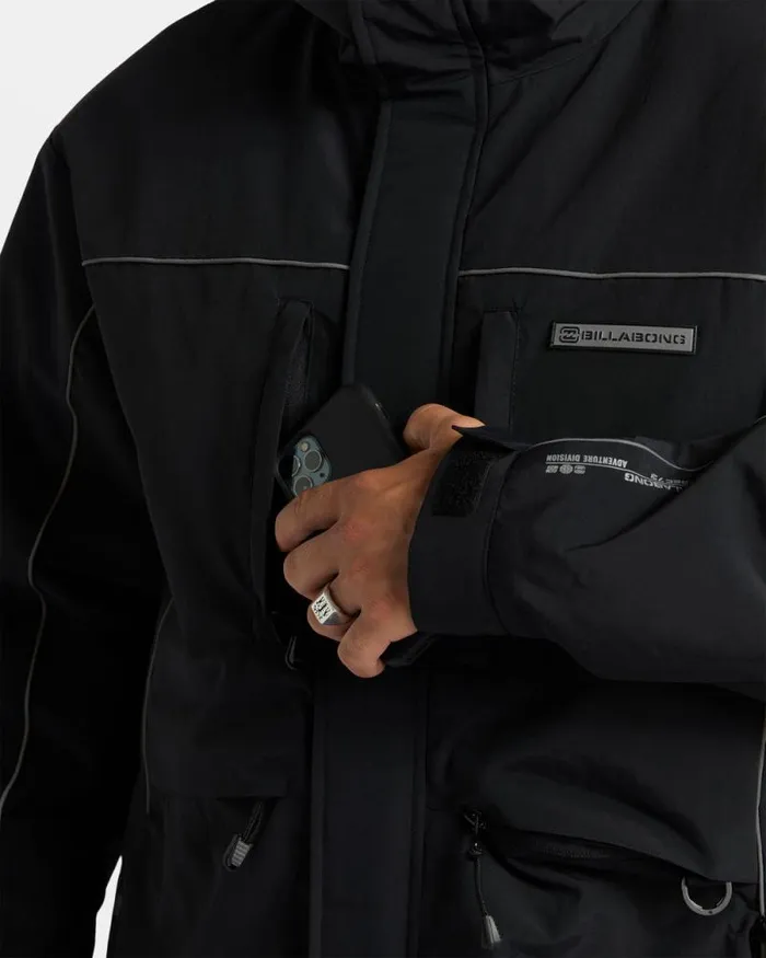 Billabong Jackets Contact Hooded Jacket Black 8211 Men Billabong Jackets Contact Hooded Jacket Black 8211 Men