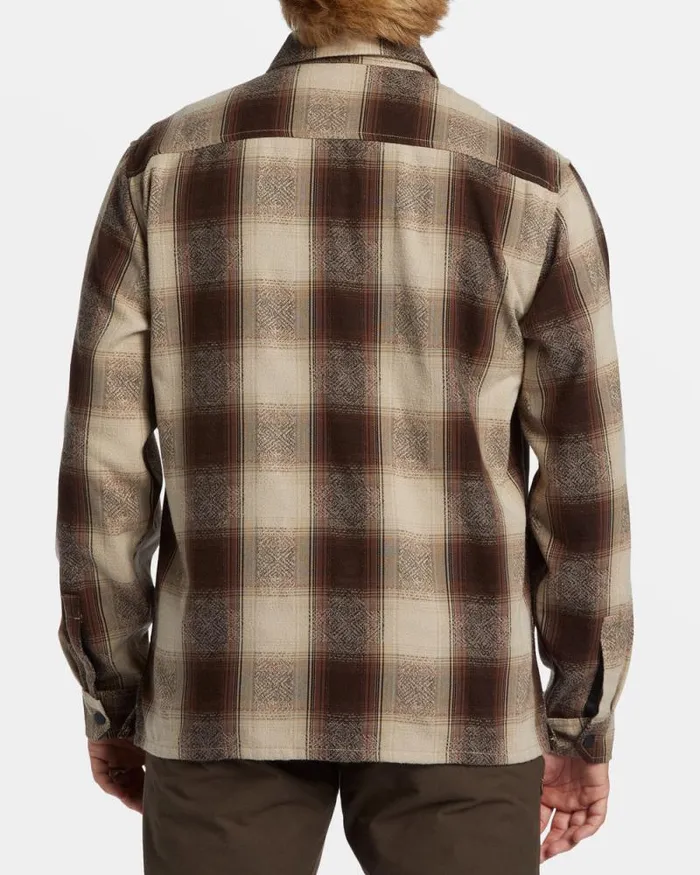 Billabong Jackets Lodge Long Sleeve Flannel Shirt Java 8211 Men Billabong Jackets Lodge Long Sleeve Flannel Shirt Java 8211 Men