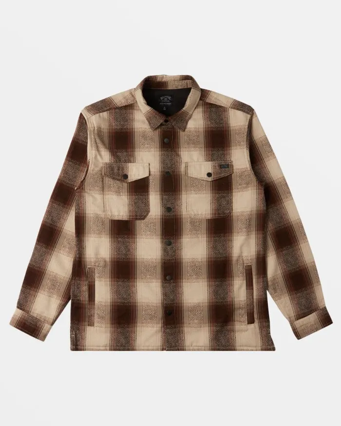 Billabong Jackets Lodge Long Sleeve Flannel Shirt Java 8211 Men Billabong Jackets Lodge Long Sleeve Flannel Shirt Java 8211 Men