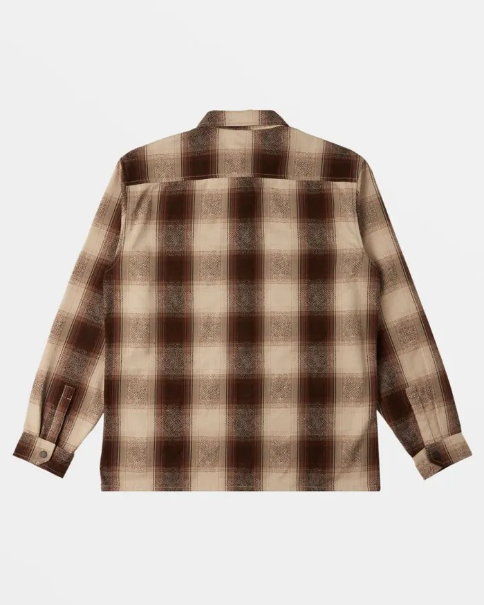 Billabong Jackets Lodge Long Sleeve Flannel Shirt Java 8211 Men Billabong Jackets Lodge Long Sleeve Flannel Shirt Java 8211 Men